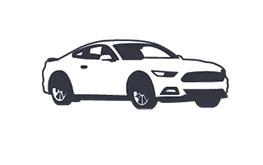 car icon representing the automotive industry that protolabs serves