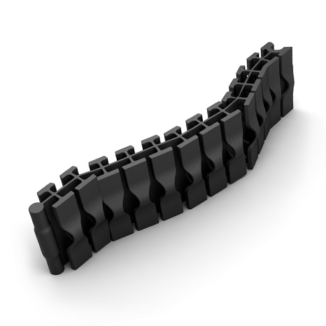 black plastic part built with carbon dls technology