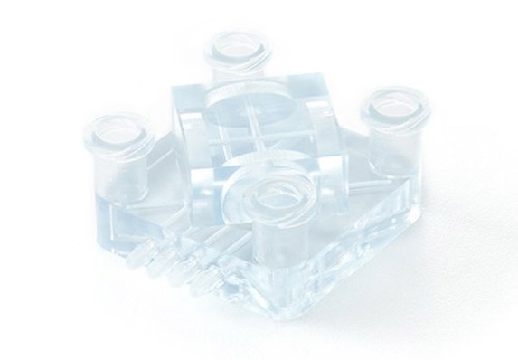 clear 3d printed part