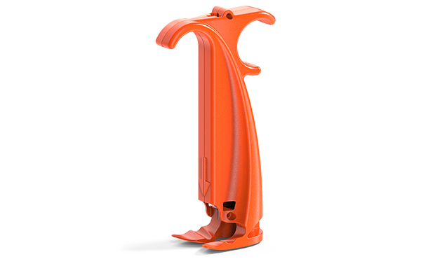 Orange plastic part