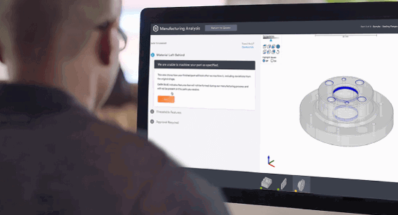 design for manufacturability analysis on screen
