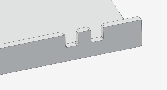Sheet metal being bent