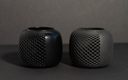 Black vapor smoothed parts