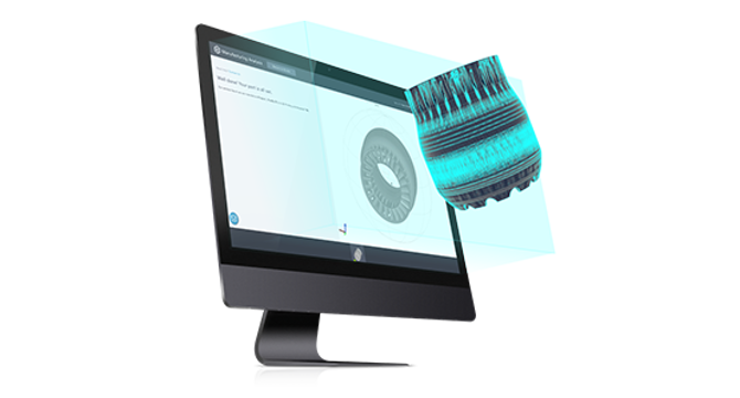 Computer with digital part